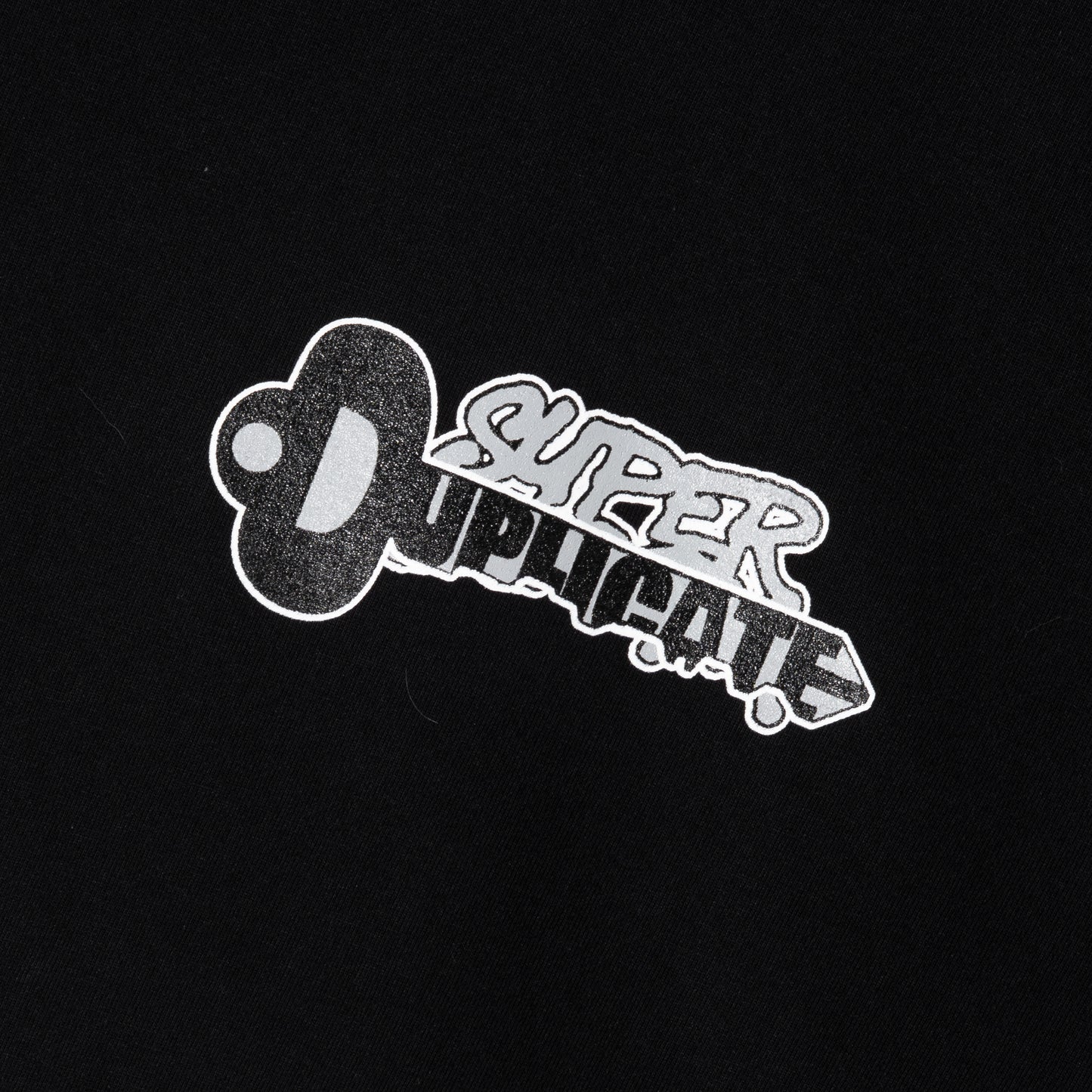 Super Duplicate Keychain Tee in Black
