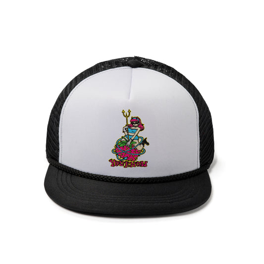 YOU KNOW… We Edn Angle Trucker Cap in Black/White