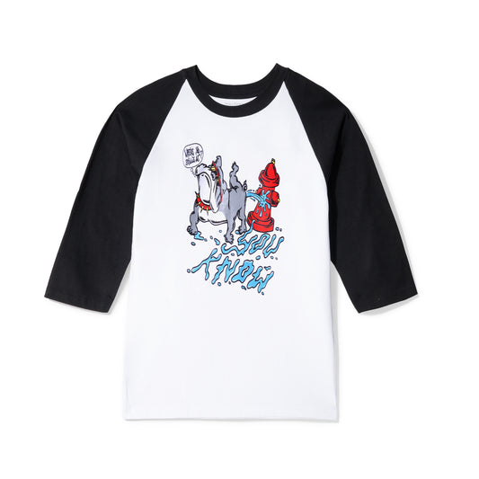 YOU KNOW... WHERE YOU SKILLZ AT Raglan Tee in Black/White