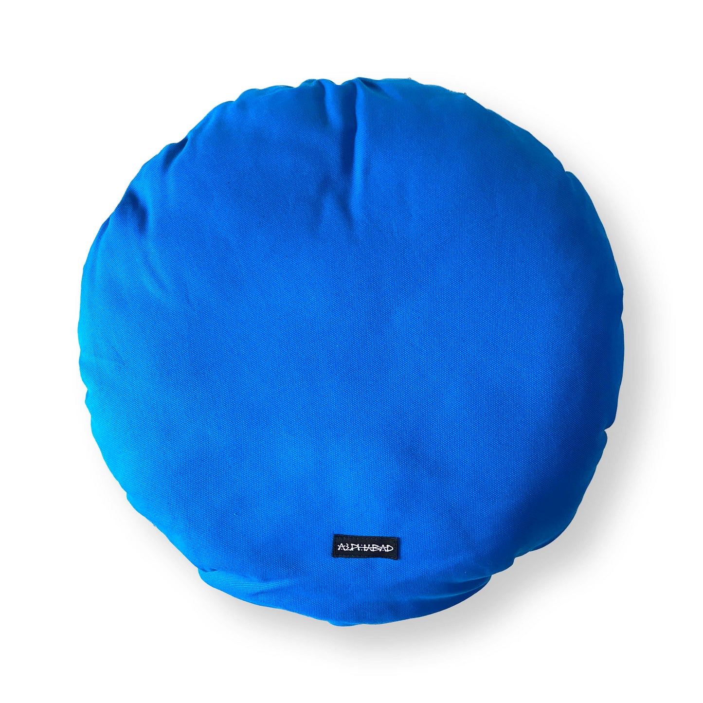 Alphabad Round Cushion Blue
