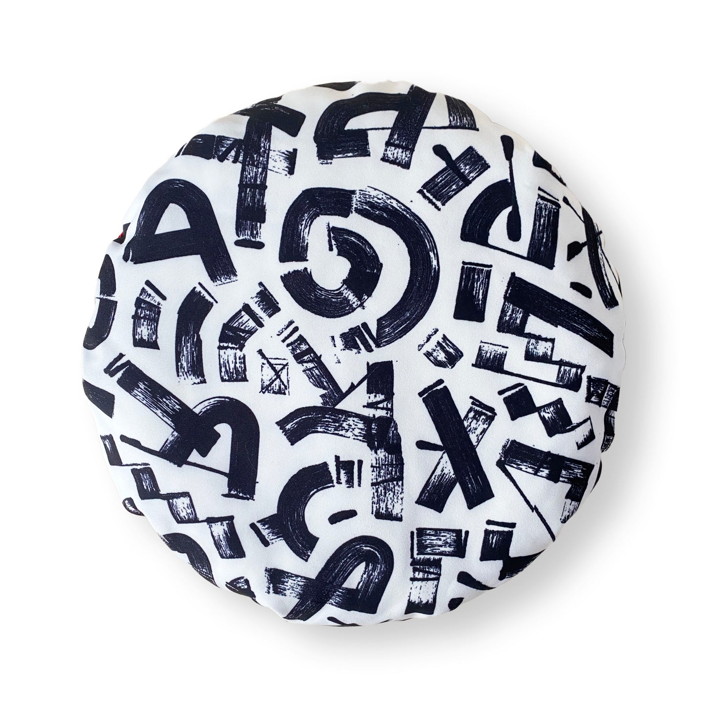 Alphabad Round Cushion Red