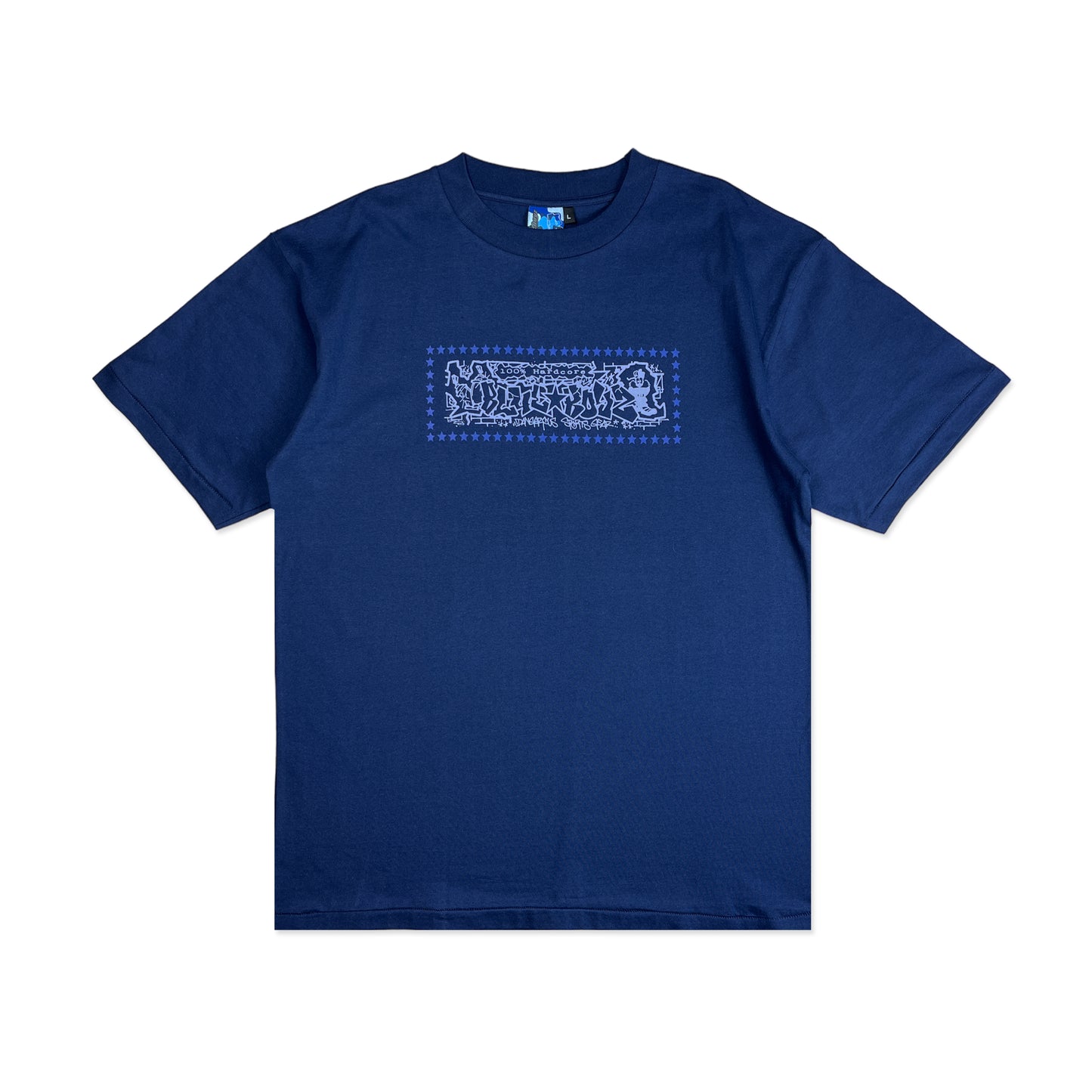 BBSC 100% ハードコア Tシャツ ネイビーブルー