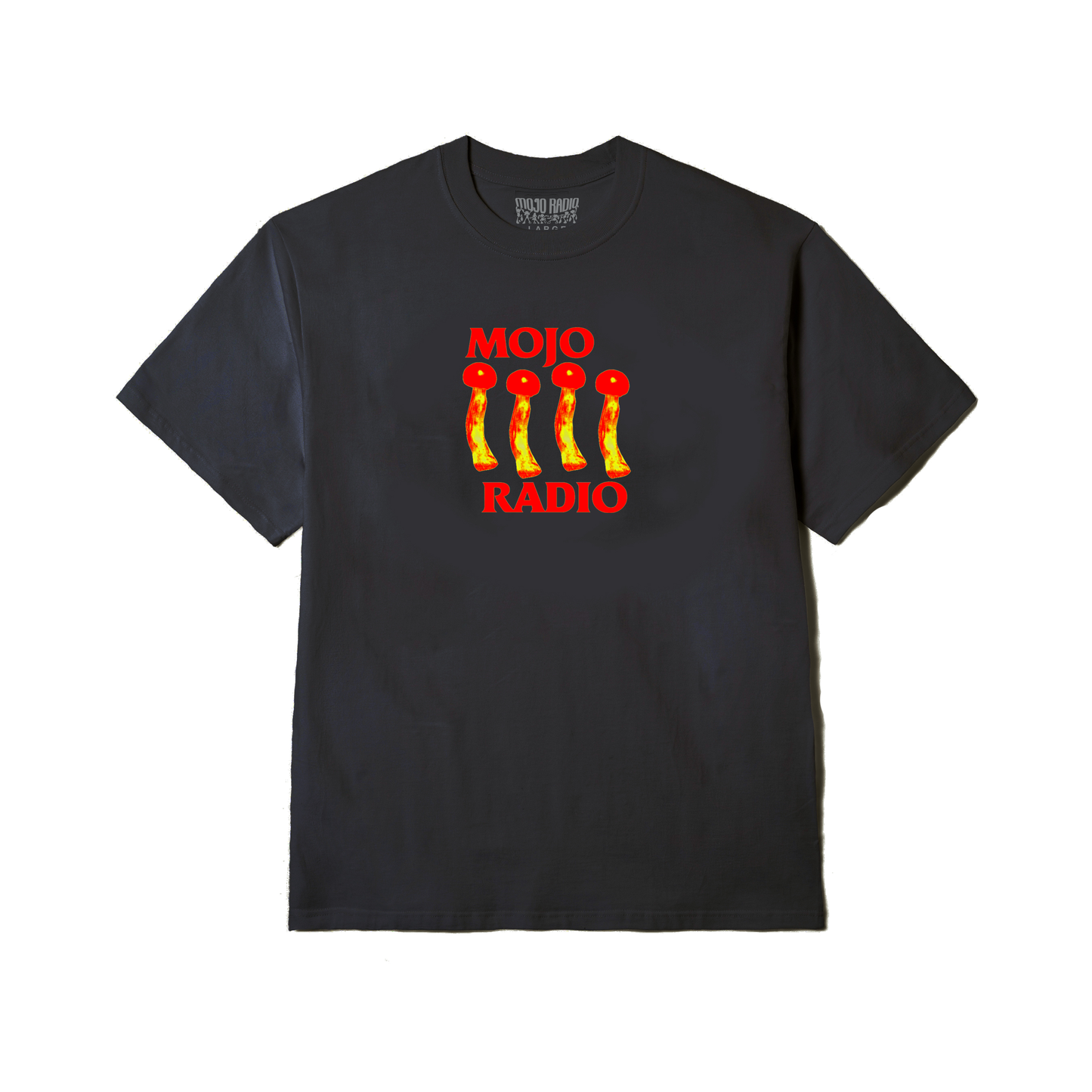 SHROOM RED IN BLACK TEE