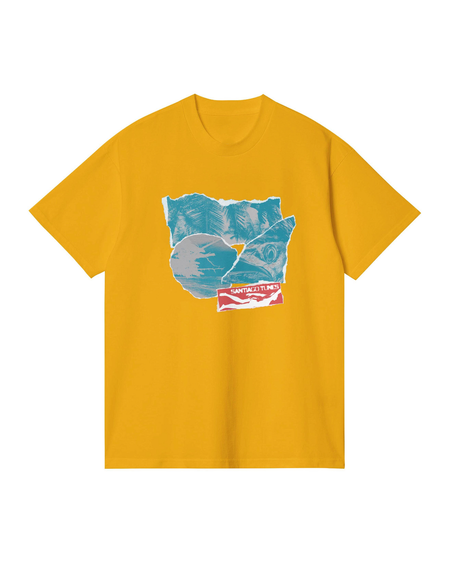 Ripped Photo Tee in Rotten Yellow