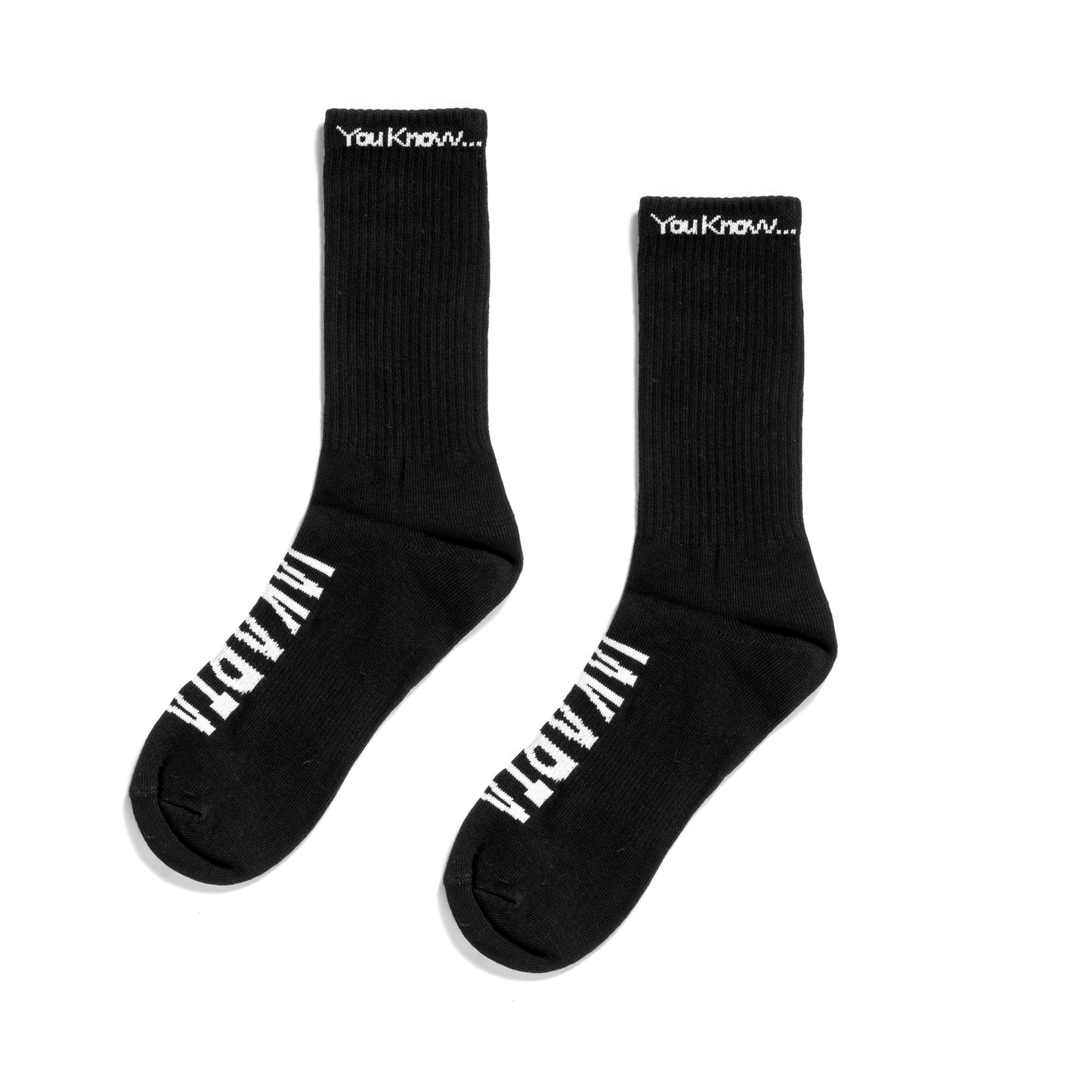 YOU KNOW… Jakarta Socks Black/White