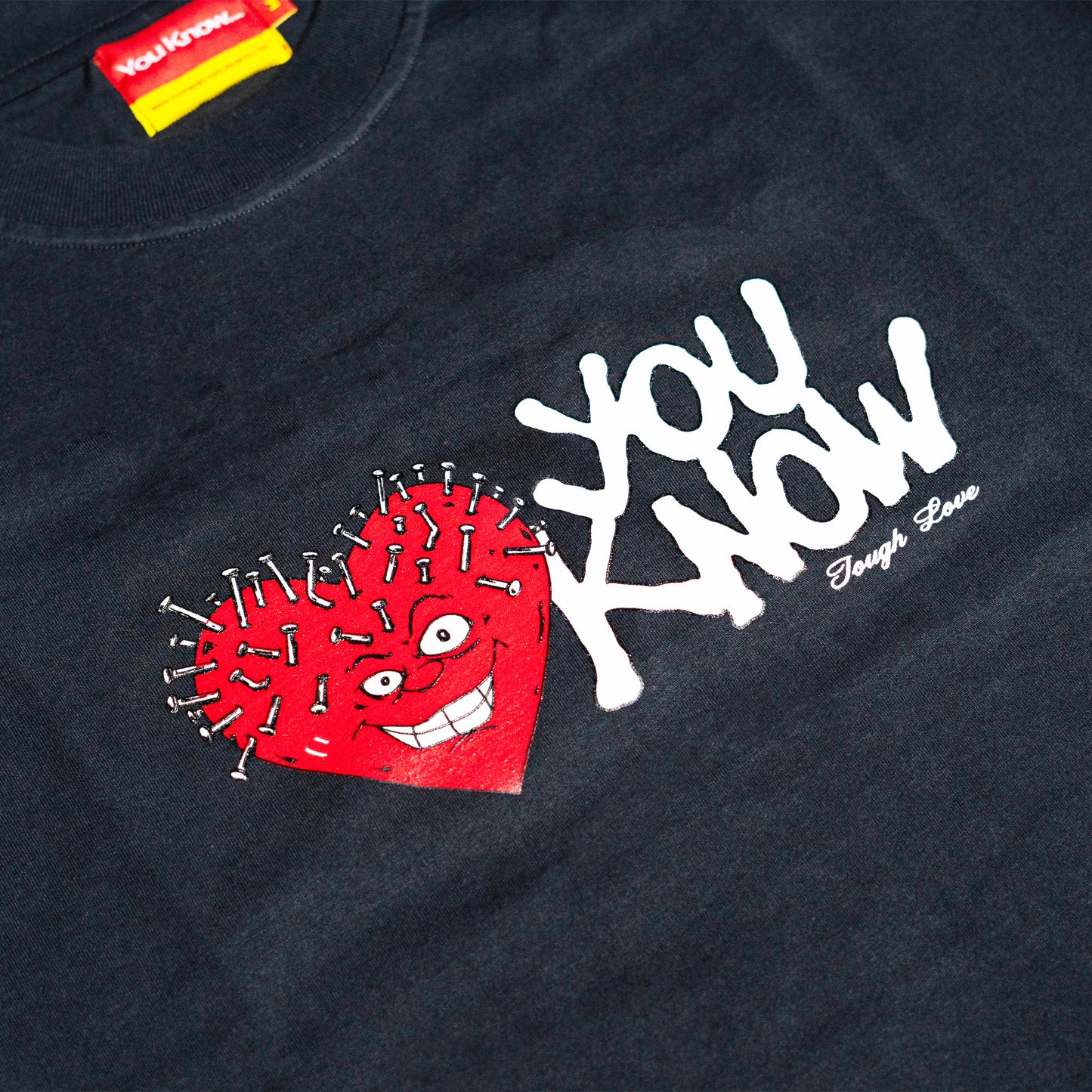 You Know… Tough Love Tee in Dark Grey