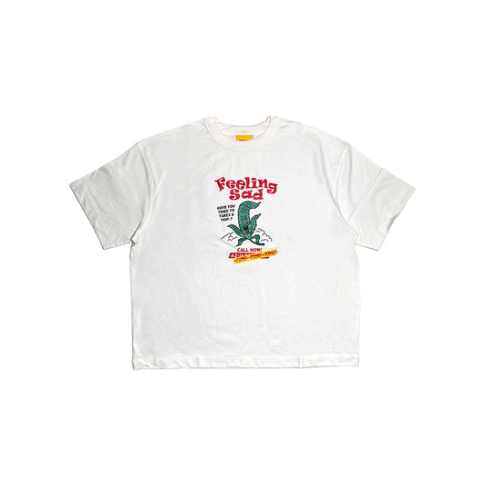 Feeling sad Tee in White