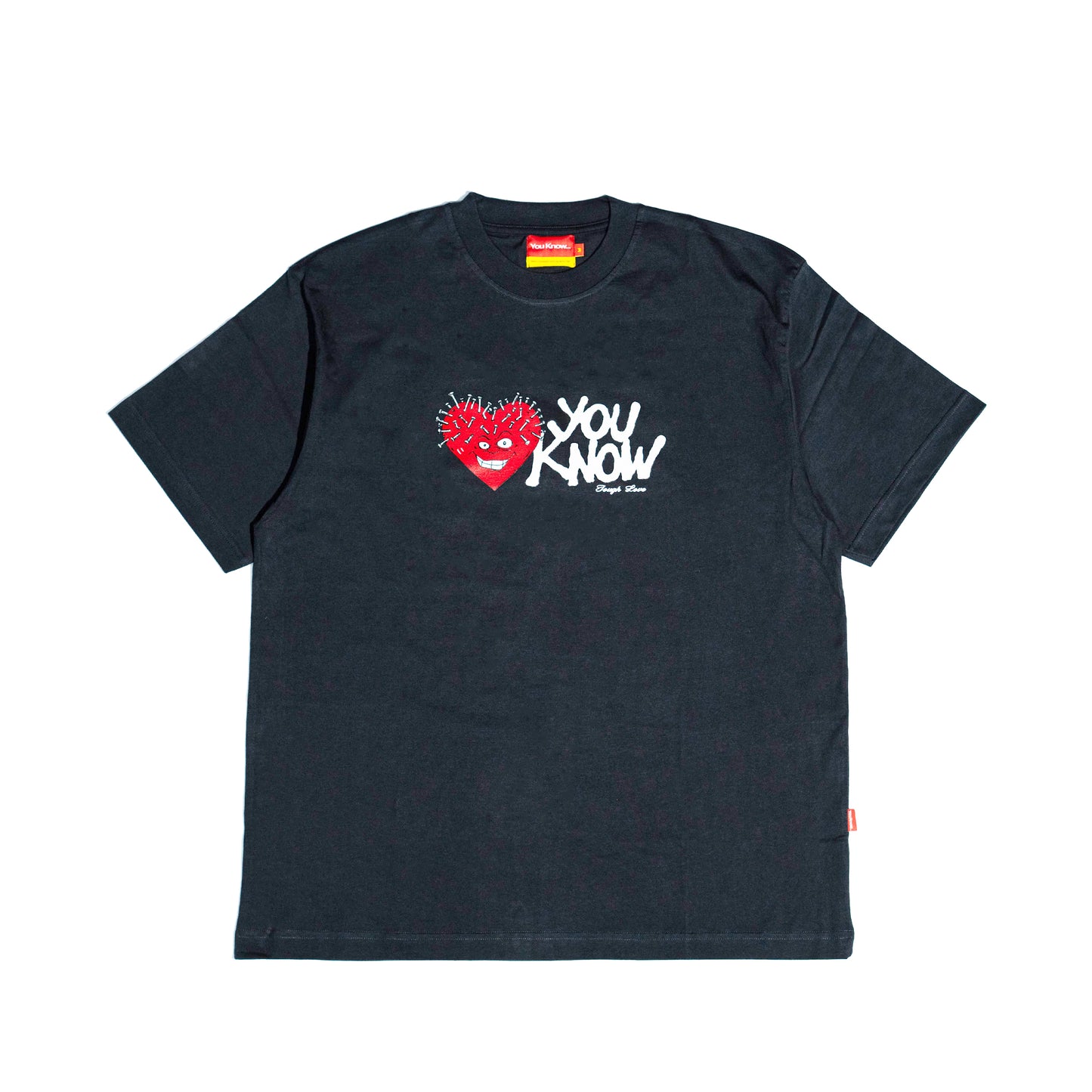 You Know… Tough Love Tee in Dark Grey