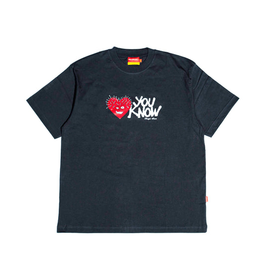 You Know… Tough Love Tee in Dark Grey