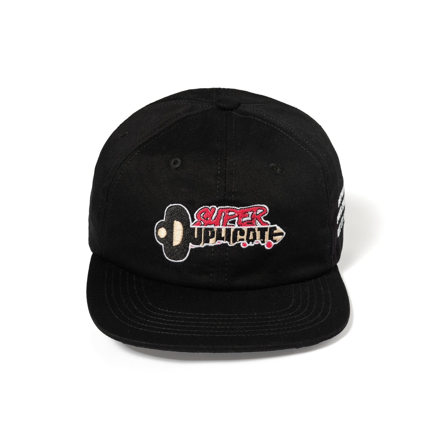 Super Duplicate Core Logo 6 Panel Hat in Black