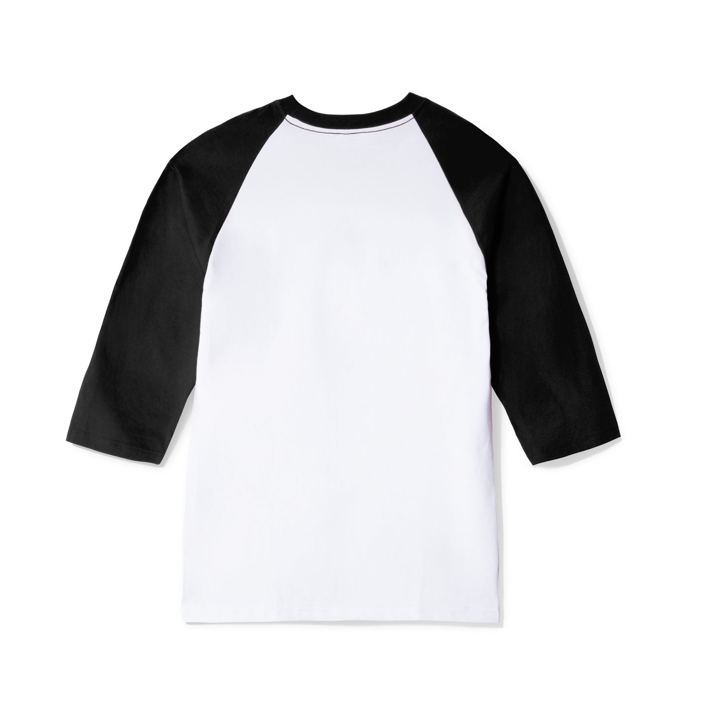 We Edn Angel Raglan Tee in Black/White