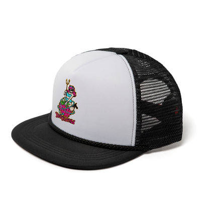 YOU KNOW… We Edn Angle Trucker Cap in Black/White