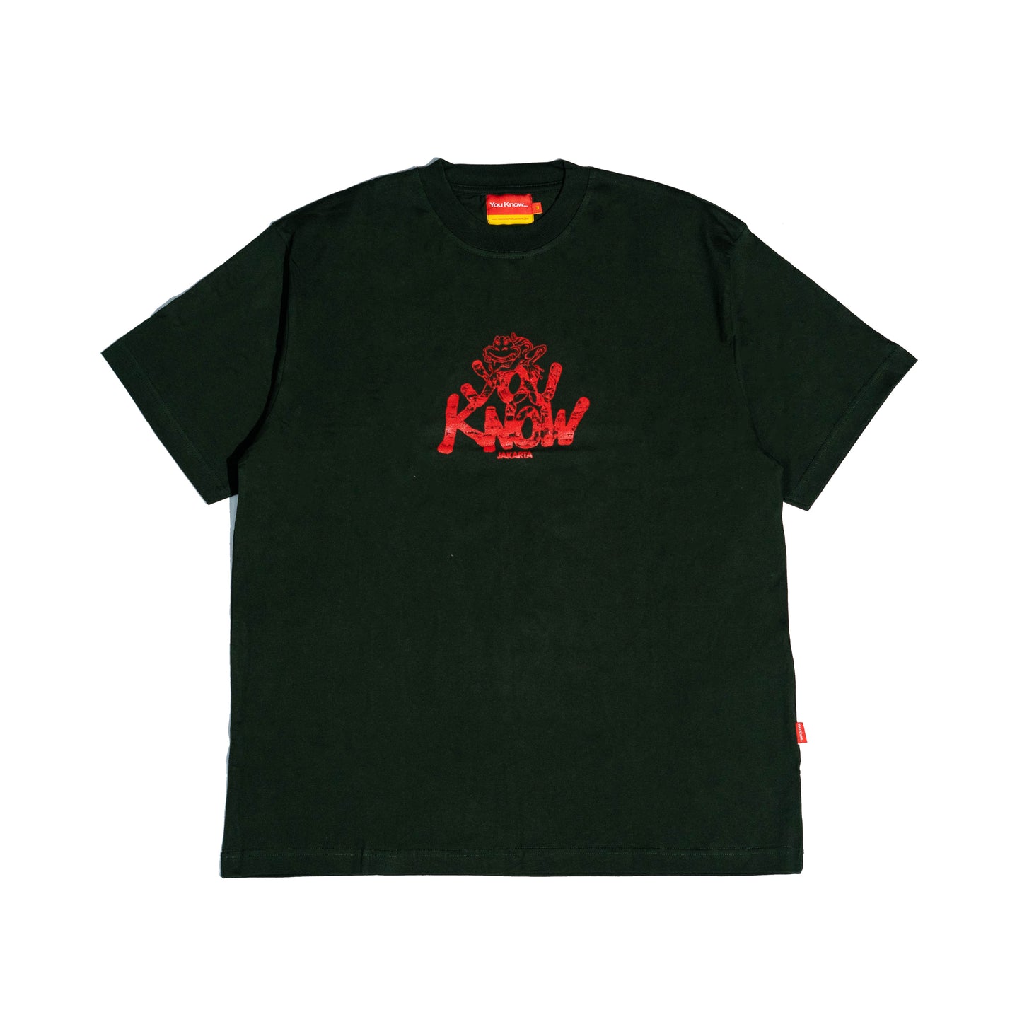 You Know… Froggy Tee in Dark Olive