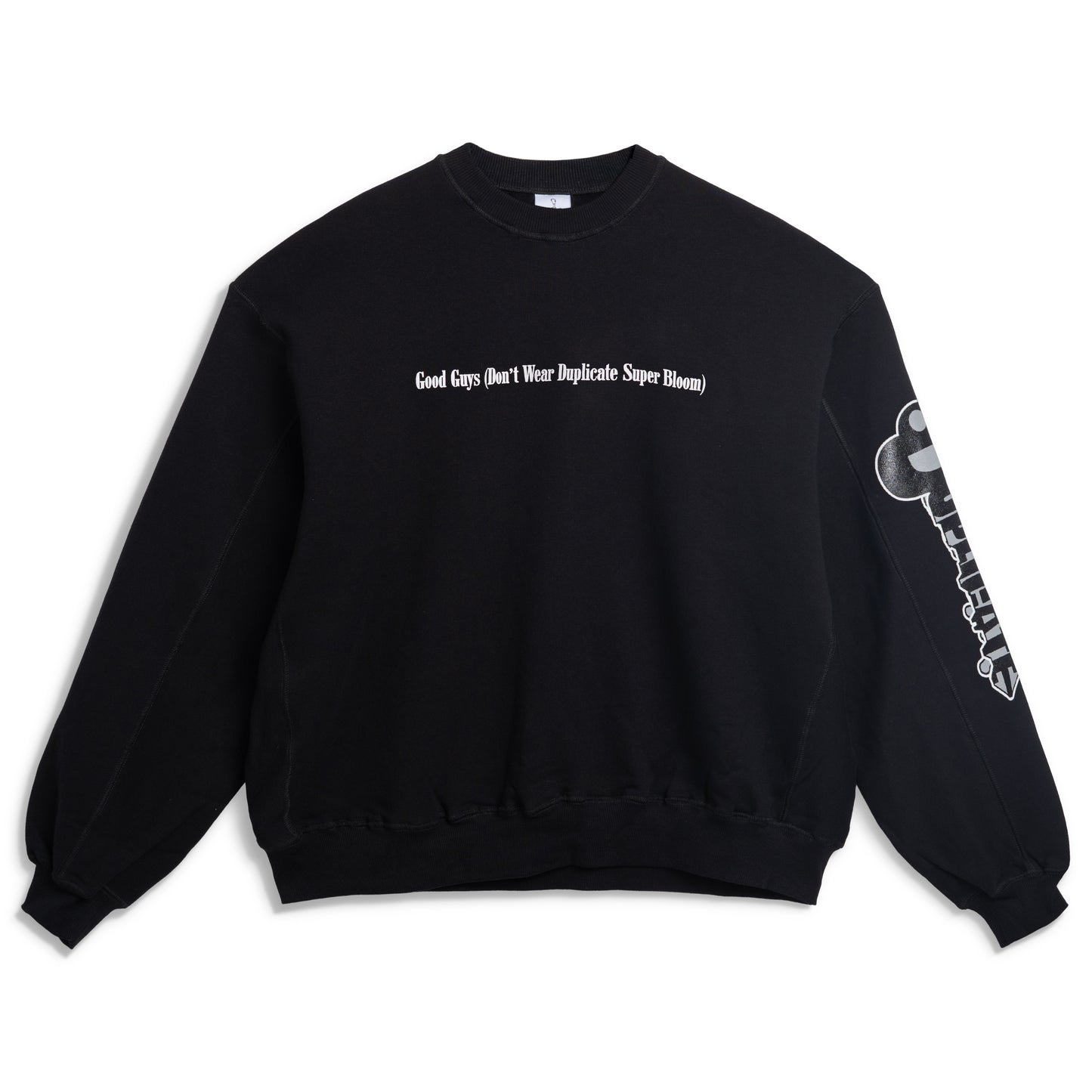 Super Duplicate Good Guys Crewneck in Black
