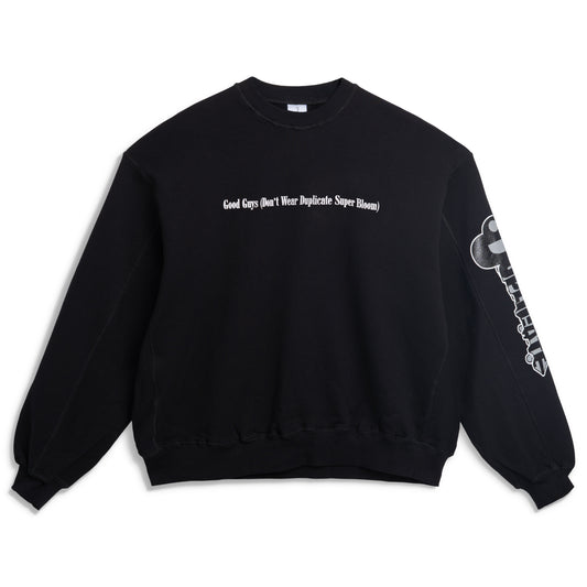 Super Duplicate Good Guys Crewneck in Black
