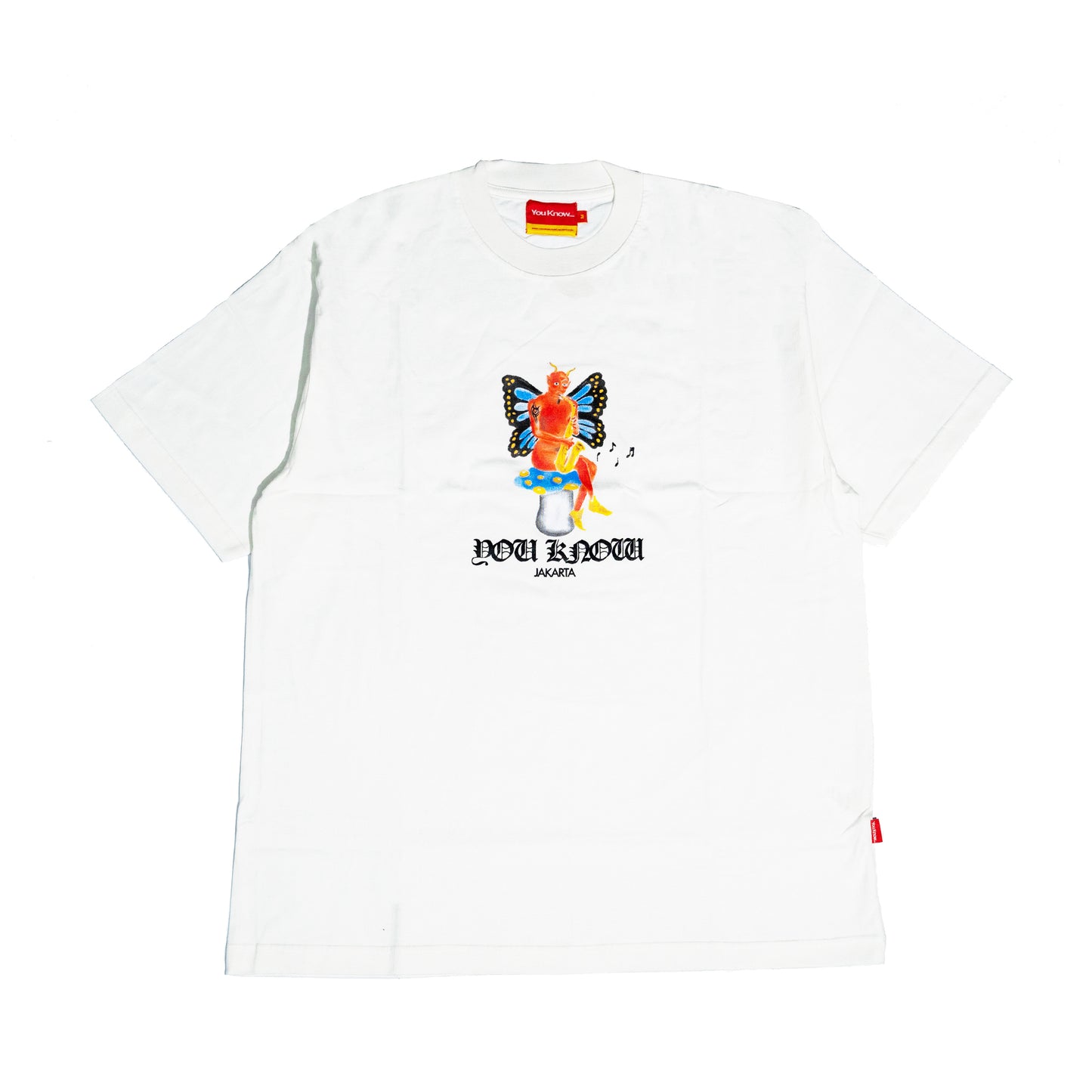 You Know… Jazz Devil Tee in White