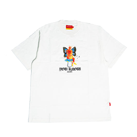 You Know… Jazz Devil Tee in White