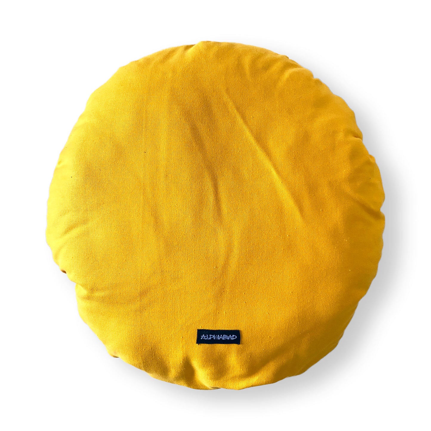 Alphabad Round Cushion Yellow