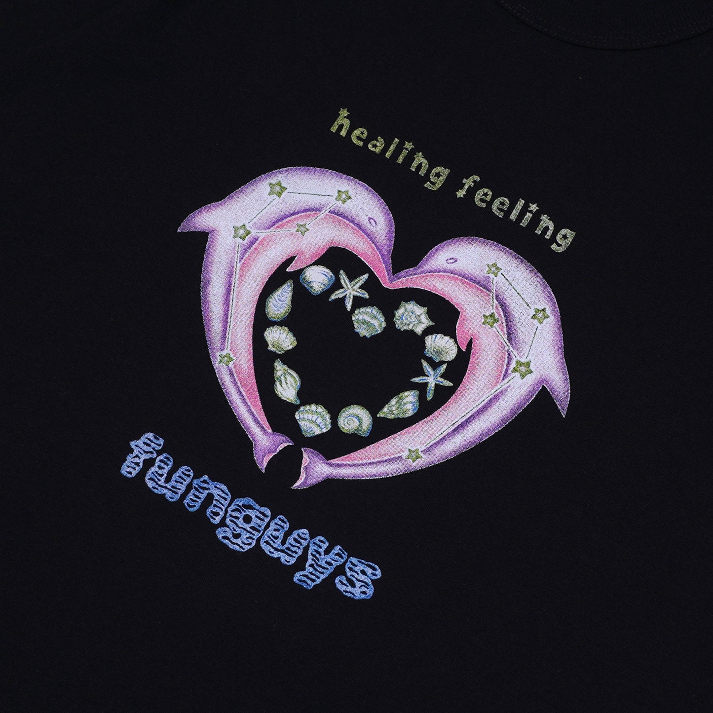 DOLPHIN BABY TEE BLACK