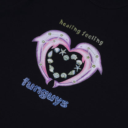 DOLPHIN BABY TEE BLACK