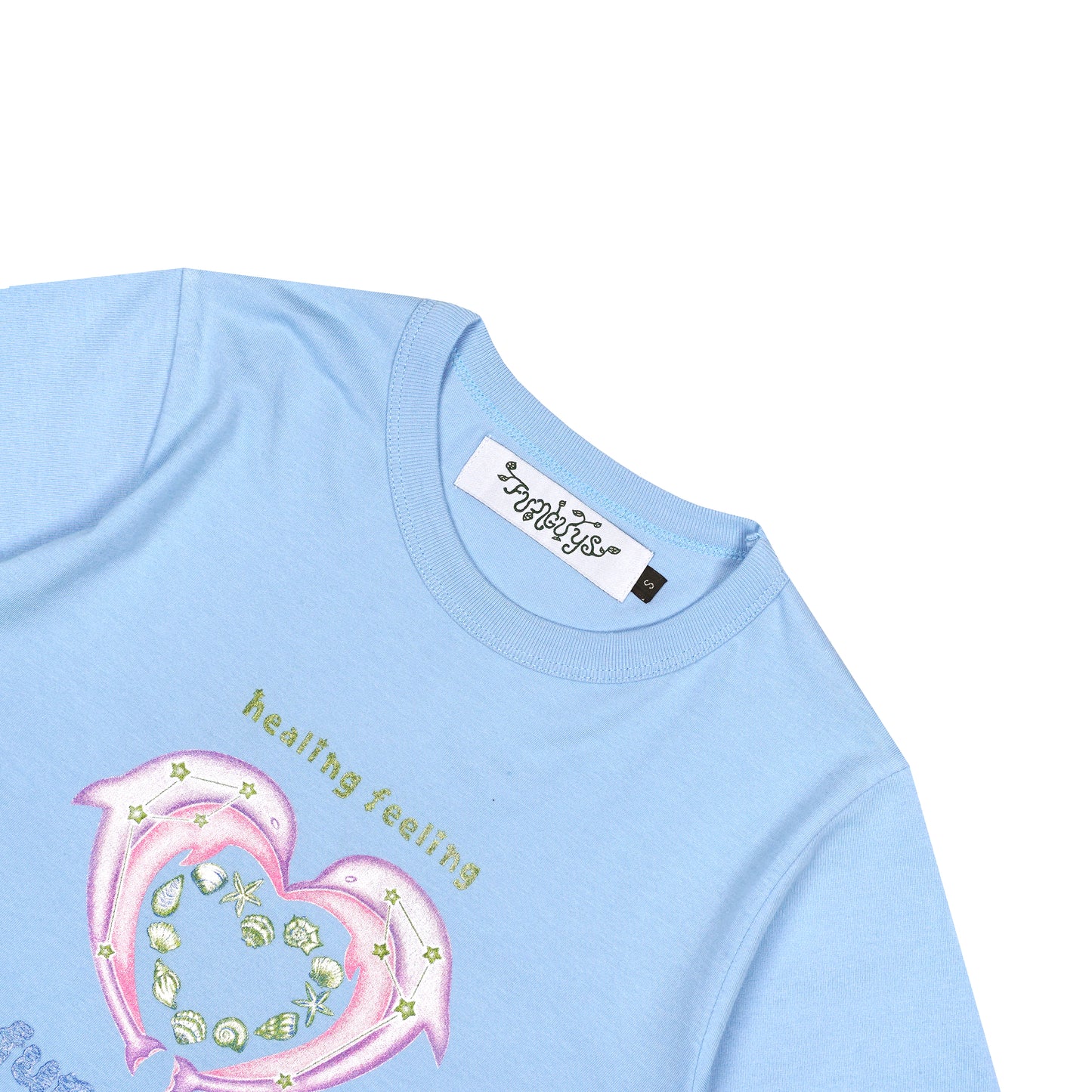 DOLPHIN BABY TEE BABY BLUE