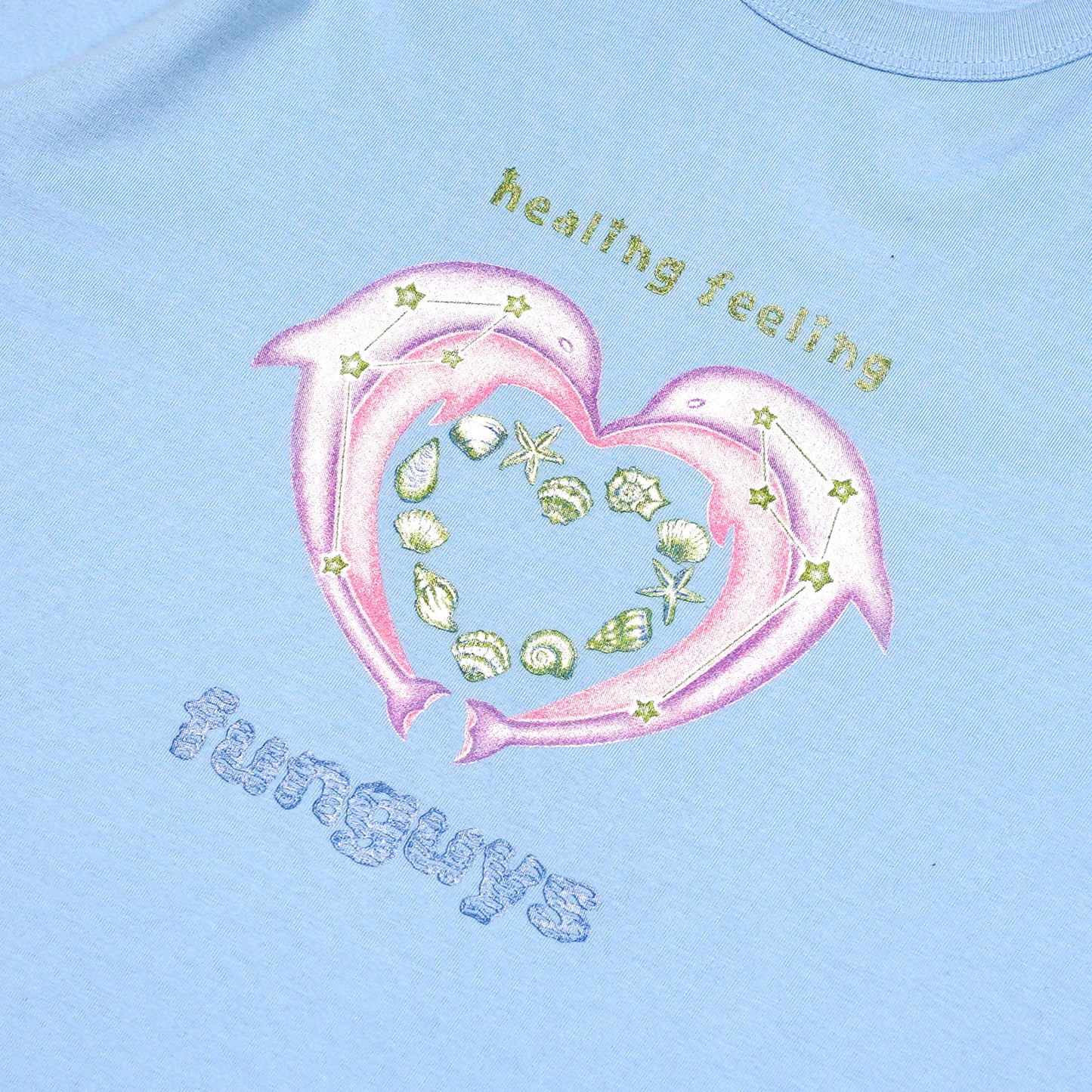 DOLPHIN BABY TEE BABY BLUE