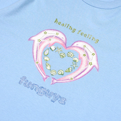 DOLPHIN BABY TEE BABY BLUE