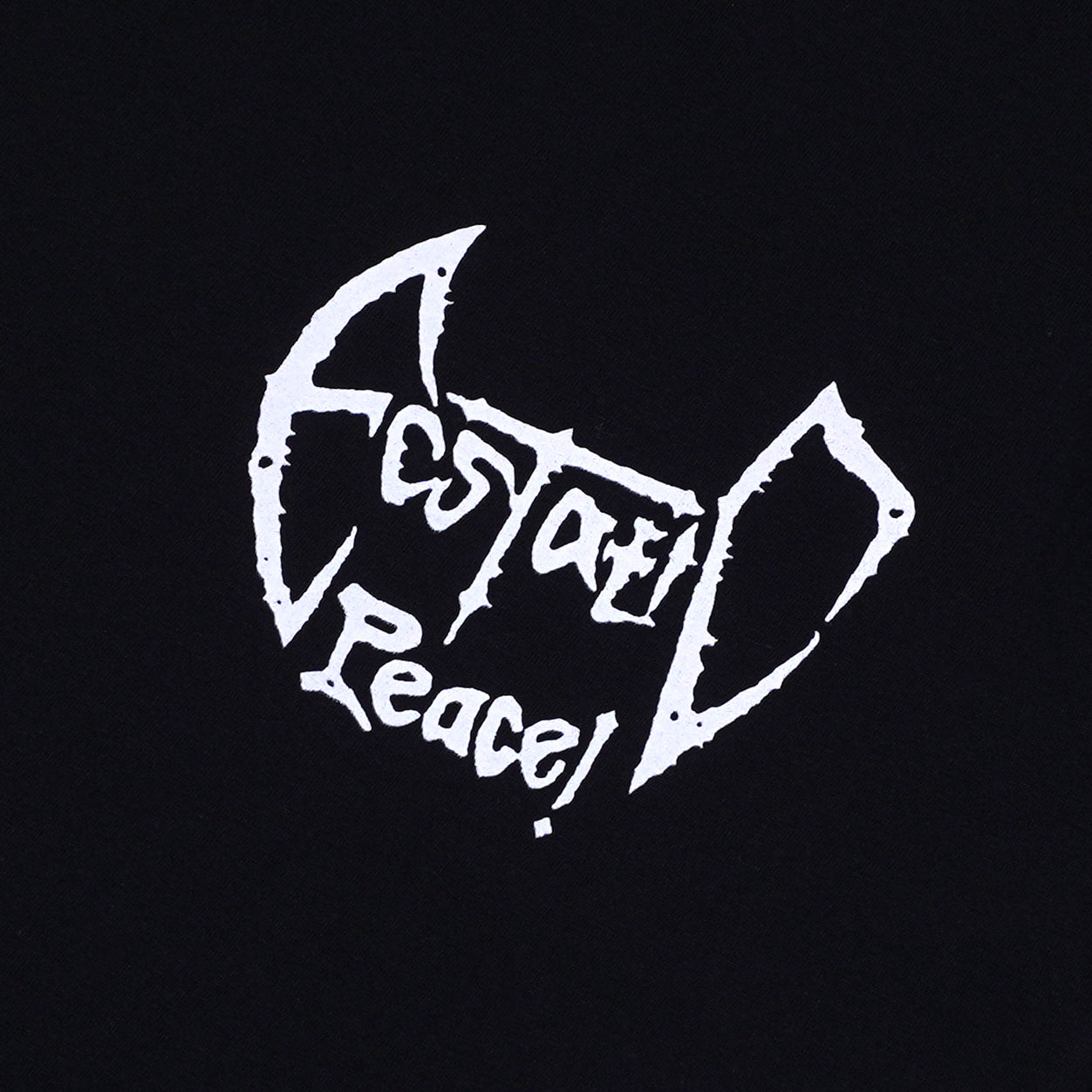 ECSTATIC PEACE TEE BLACK