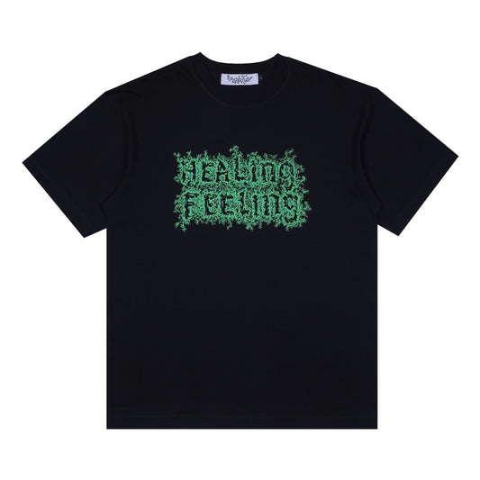 HEALING FEELING TEE BLACK
