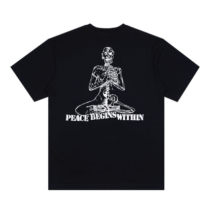 PEACE WITHIN TEE BLACK