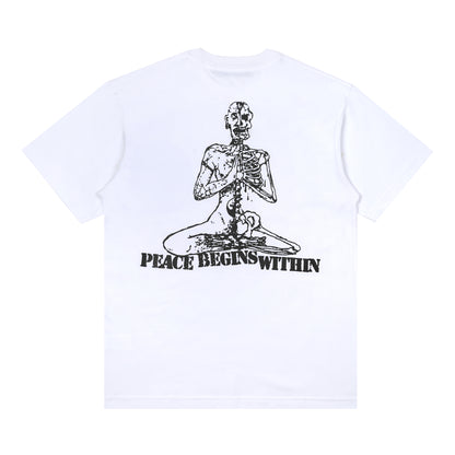 PEACE WITHIN TEE WHITE
