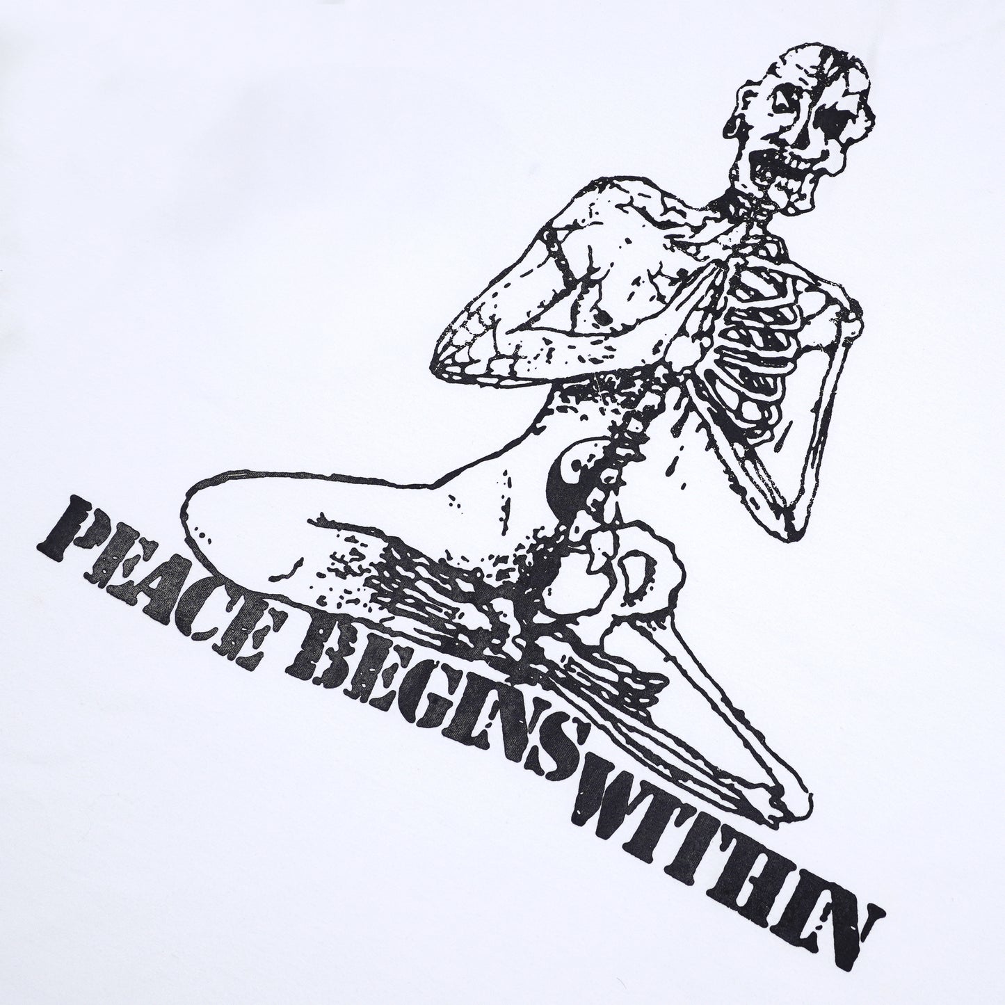 PEACE WITHIN TEE WHITE