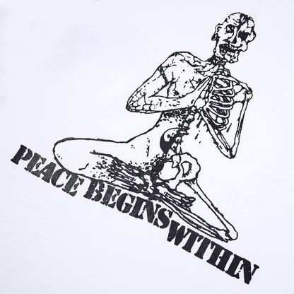 PEACE WITHIN TEE WHITE