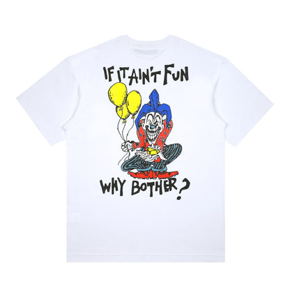 WHY BOTHER TEE WHITE