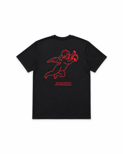 LaP - Home-Listening Plaza Tee - Black/Red