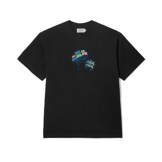 Must Room Mate Tee in Black Front Print