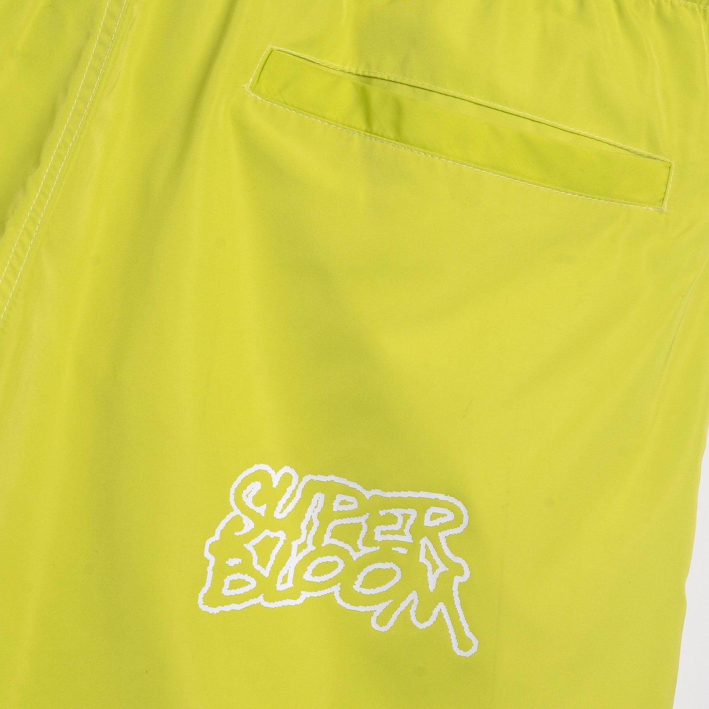 Pixel Logo Beach Shorts in Light Green