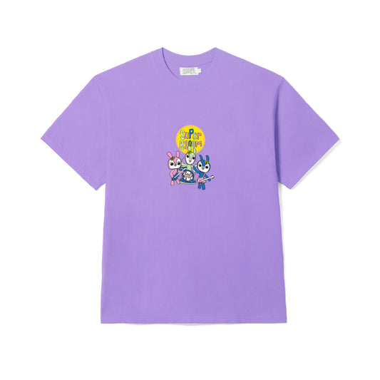 Sknife Tee in Purple Front Print