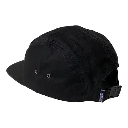 Rubber Logo Five Panel Black