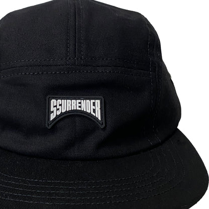 Rubber Logo Five Panel Black