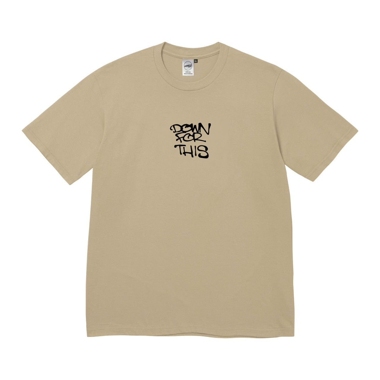 Down For This Tee in Beige