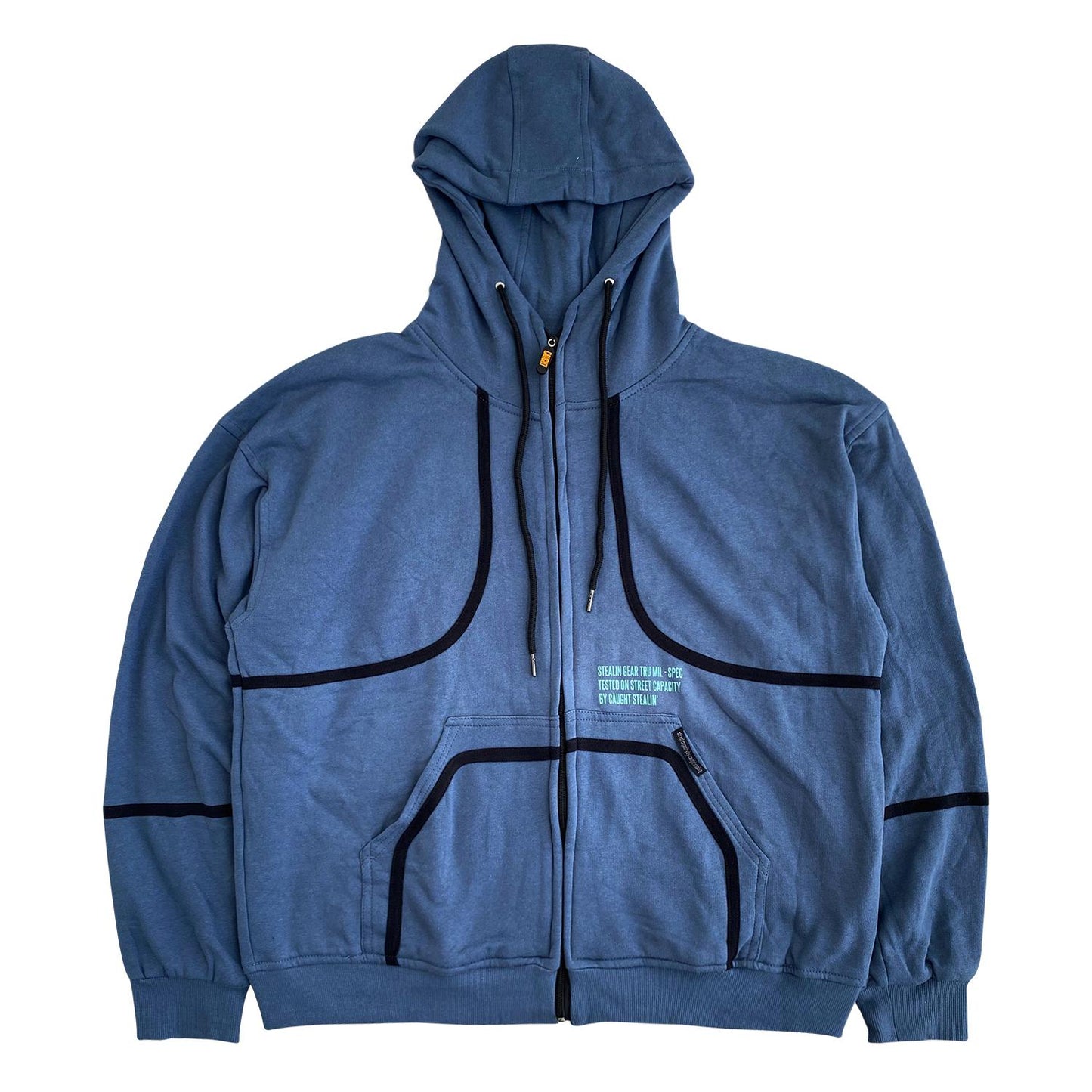 Stripe Zipper in Blue