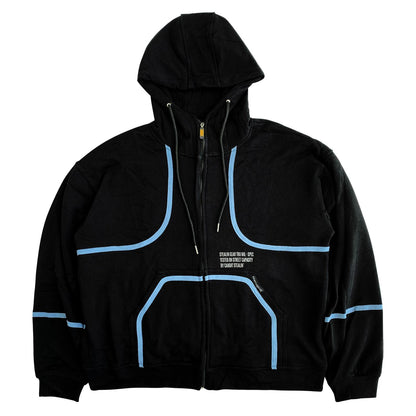 Stripe Zipper in Black