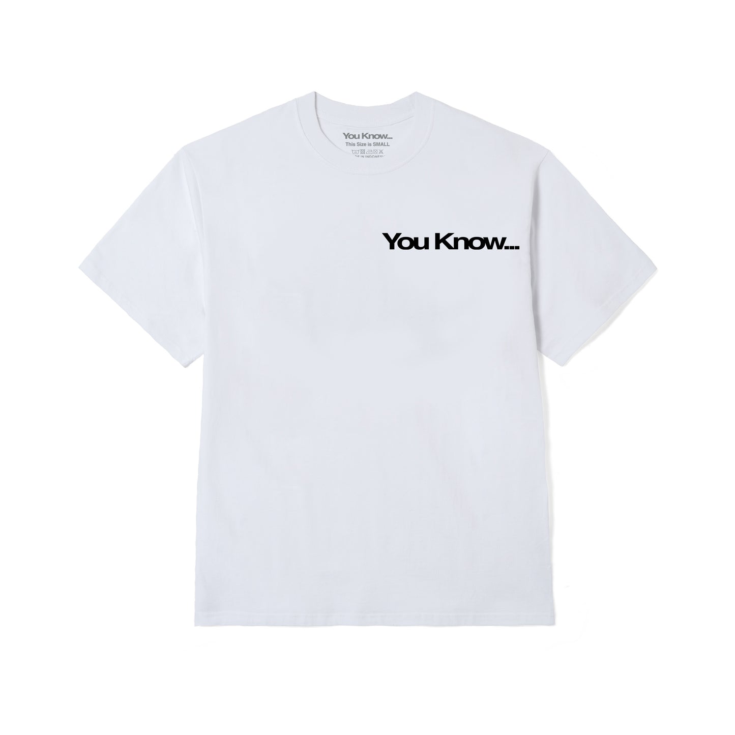 YOU KNOW… WHITE TEE IN YELLOW PRINT