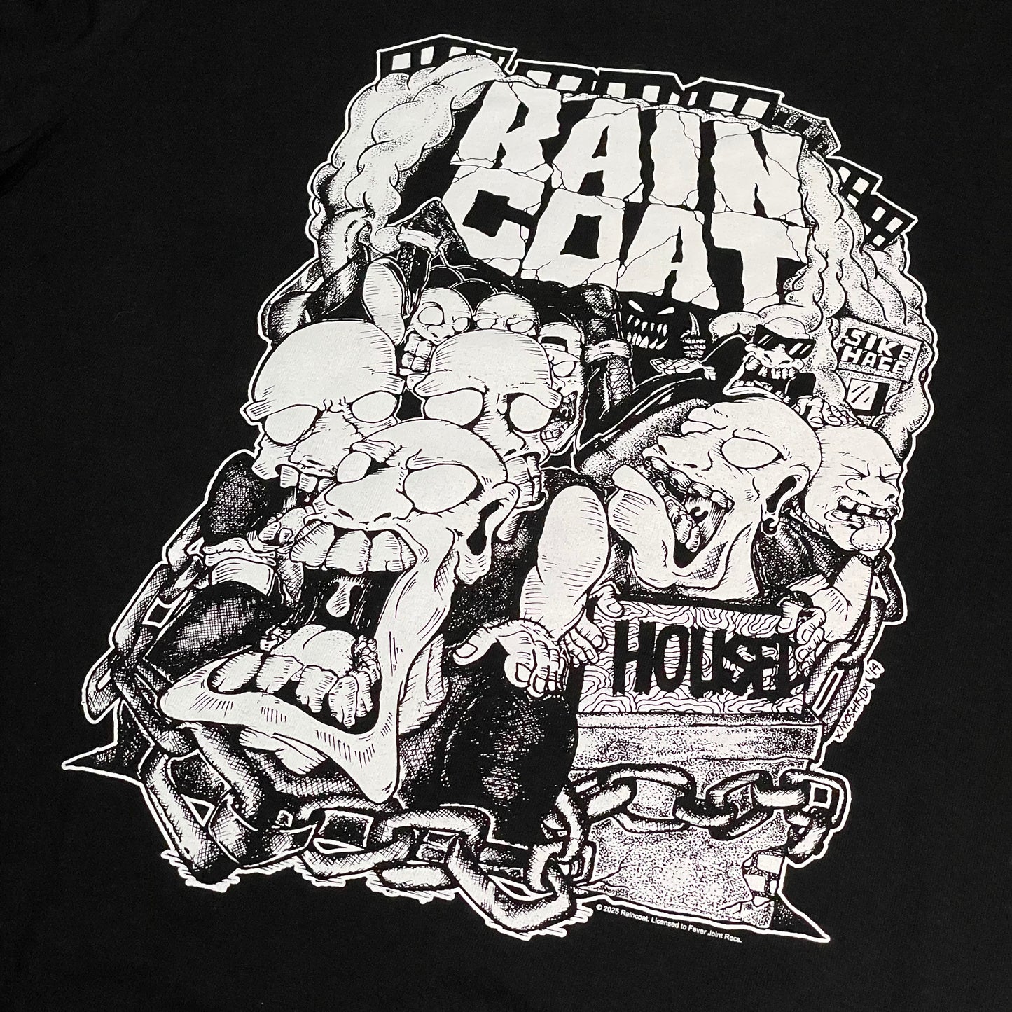 Raincoat Housed Tee in Black